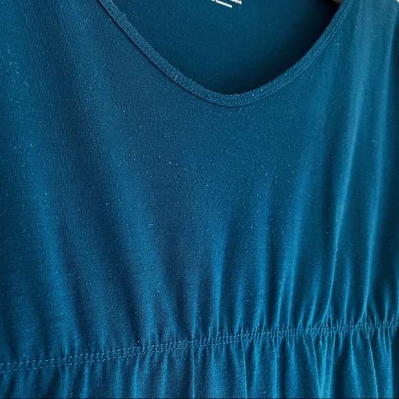 4/$20 OLD NAVY XS Teal Empire Waist Maternity V-Neck Top - Picture 3 of 15